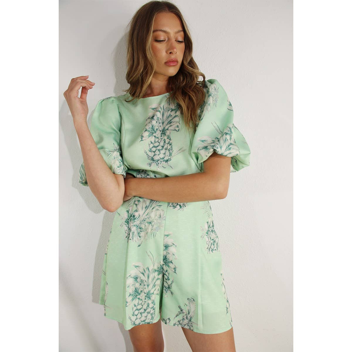 Linen Top & Short Set