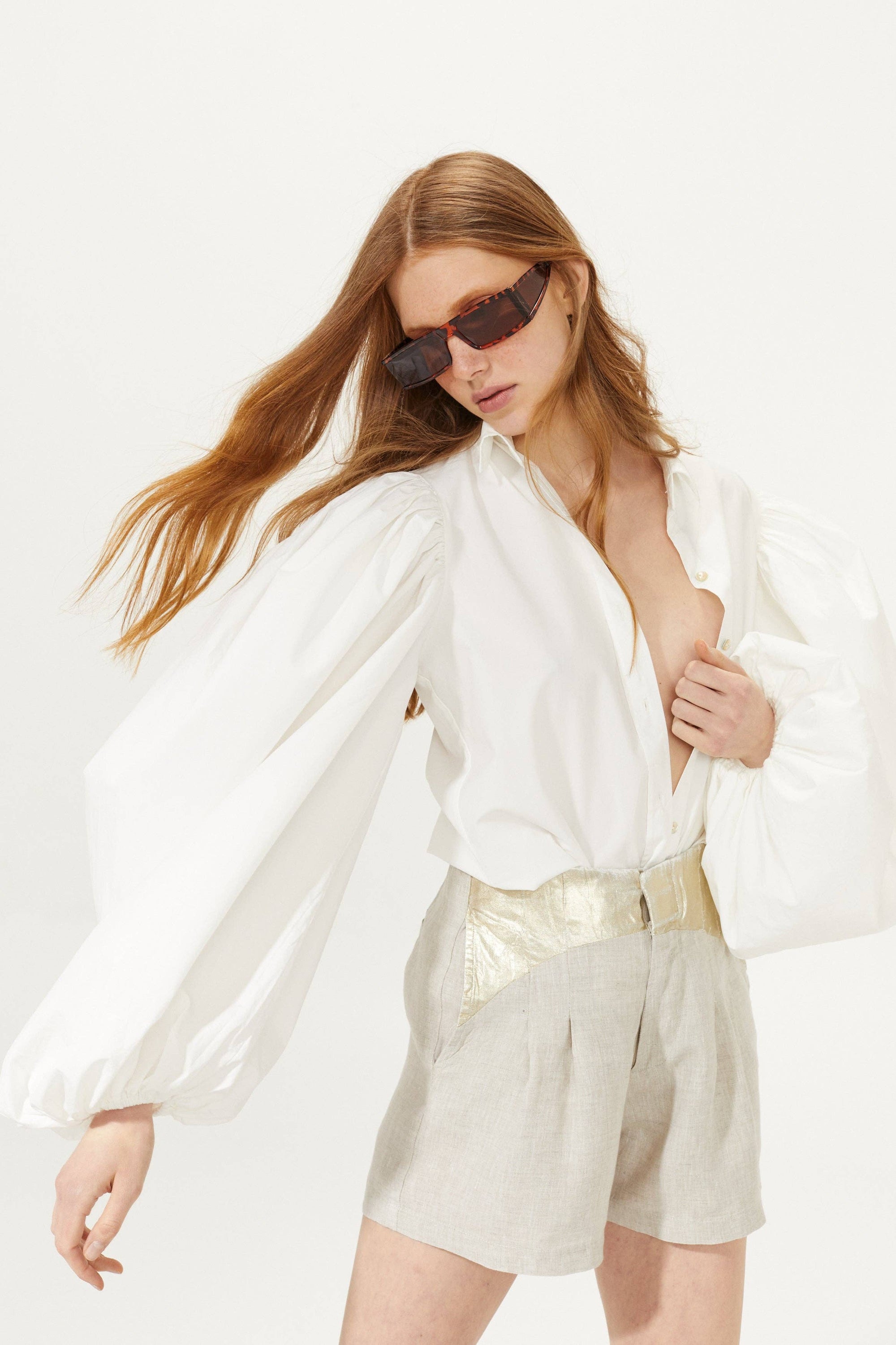 Samba Cotton Poplin Shirt - White