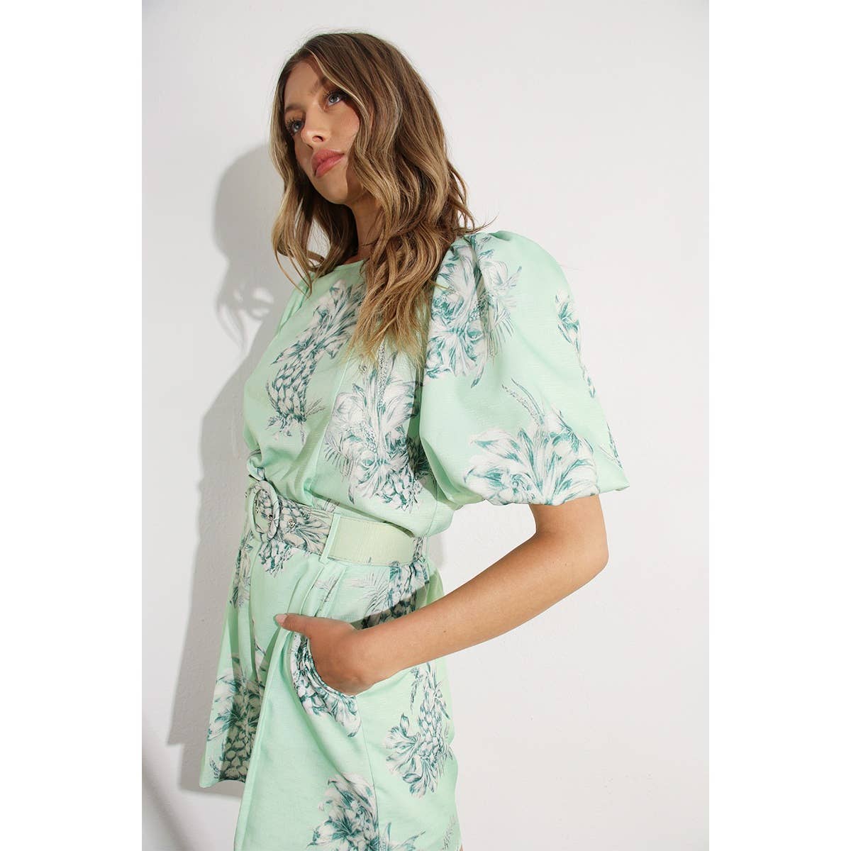 Linen Top & Short Set