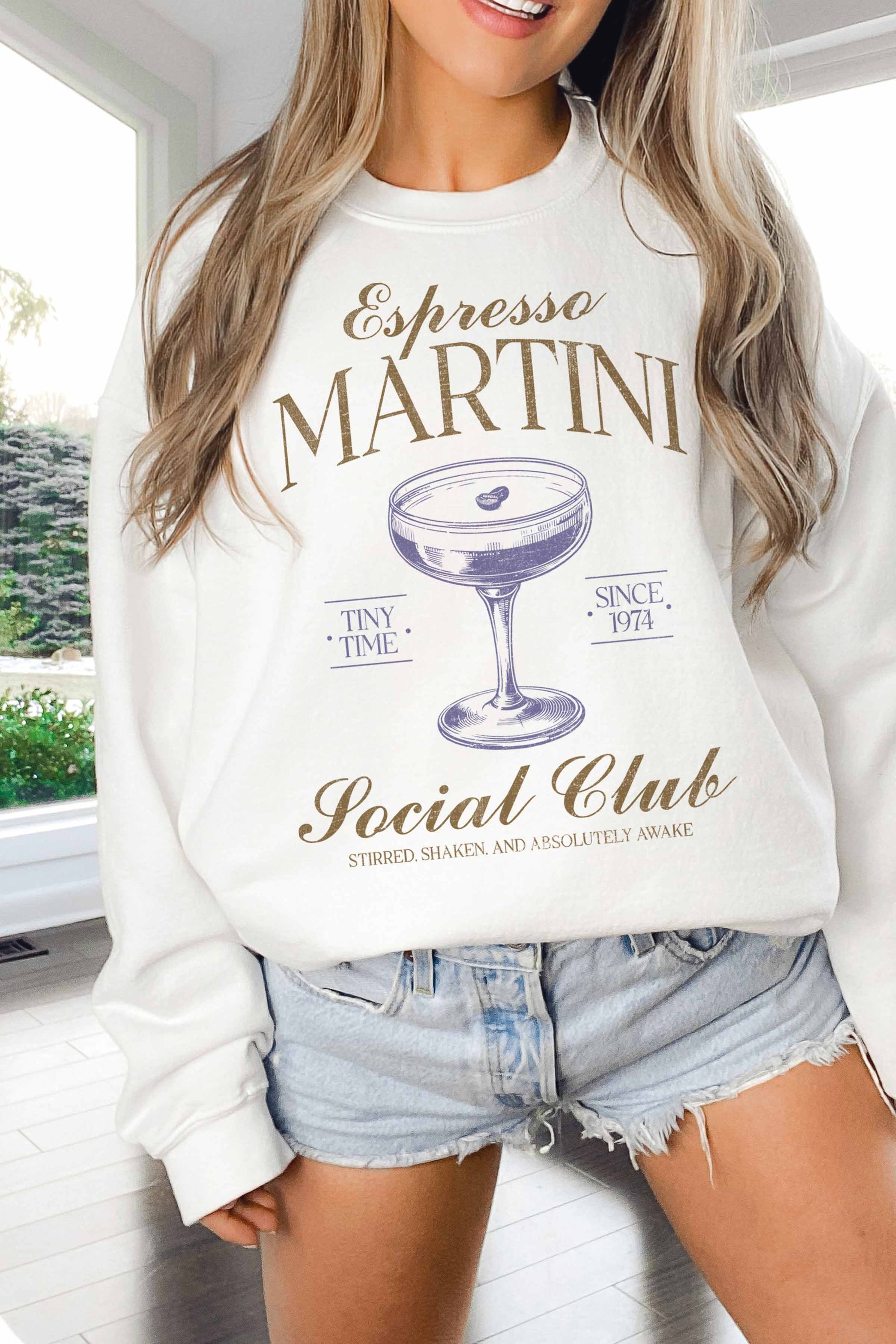 Espresso Martini Club Oversized Sweatshirt