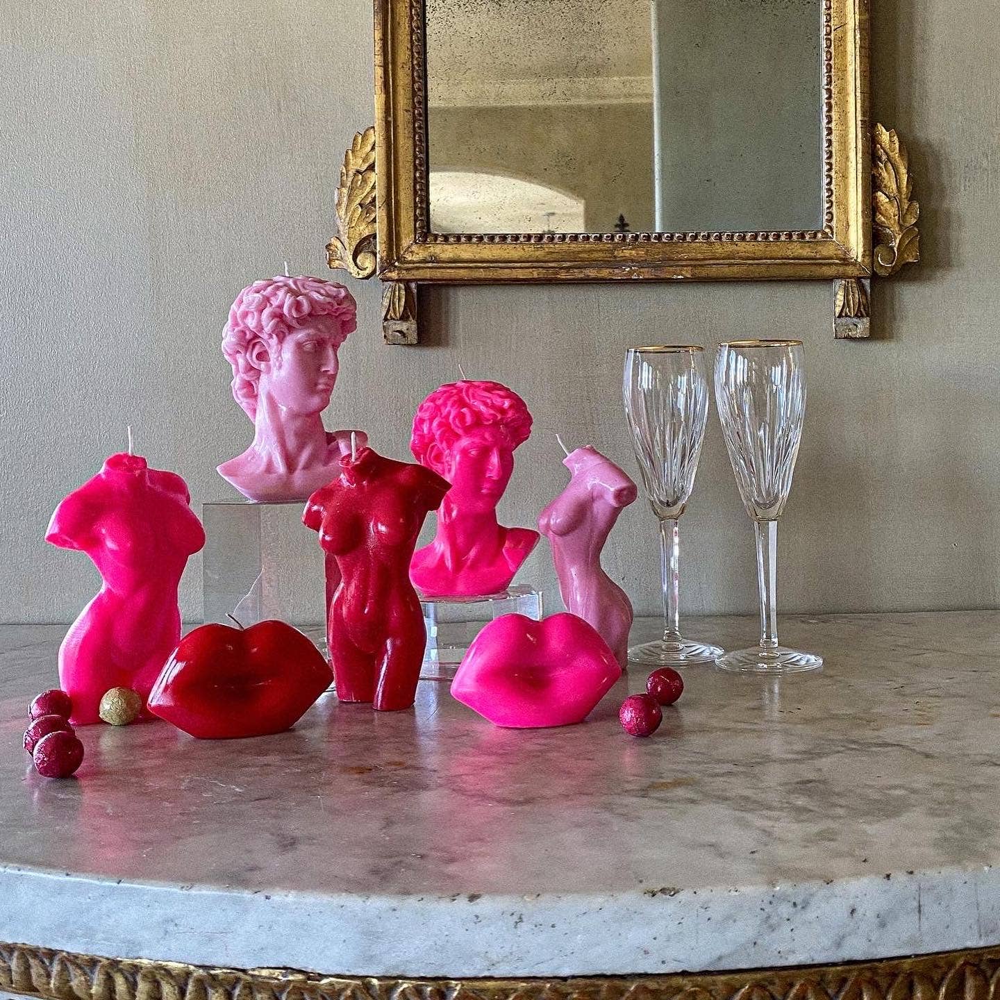 David Candle - Rose Pink