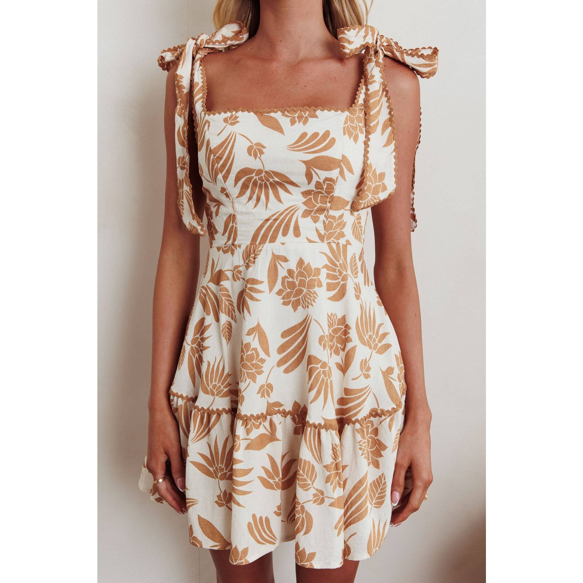 Tie Strap Mini Dress
