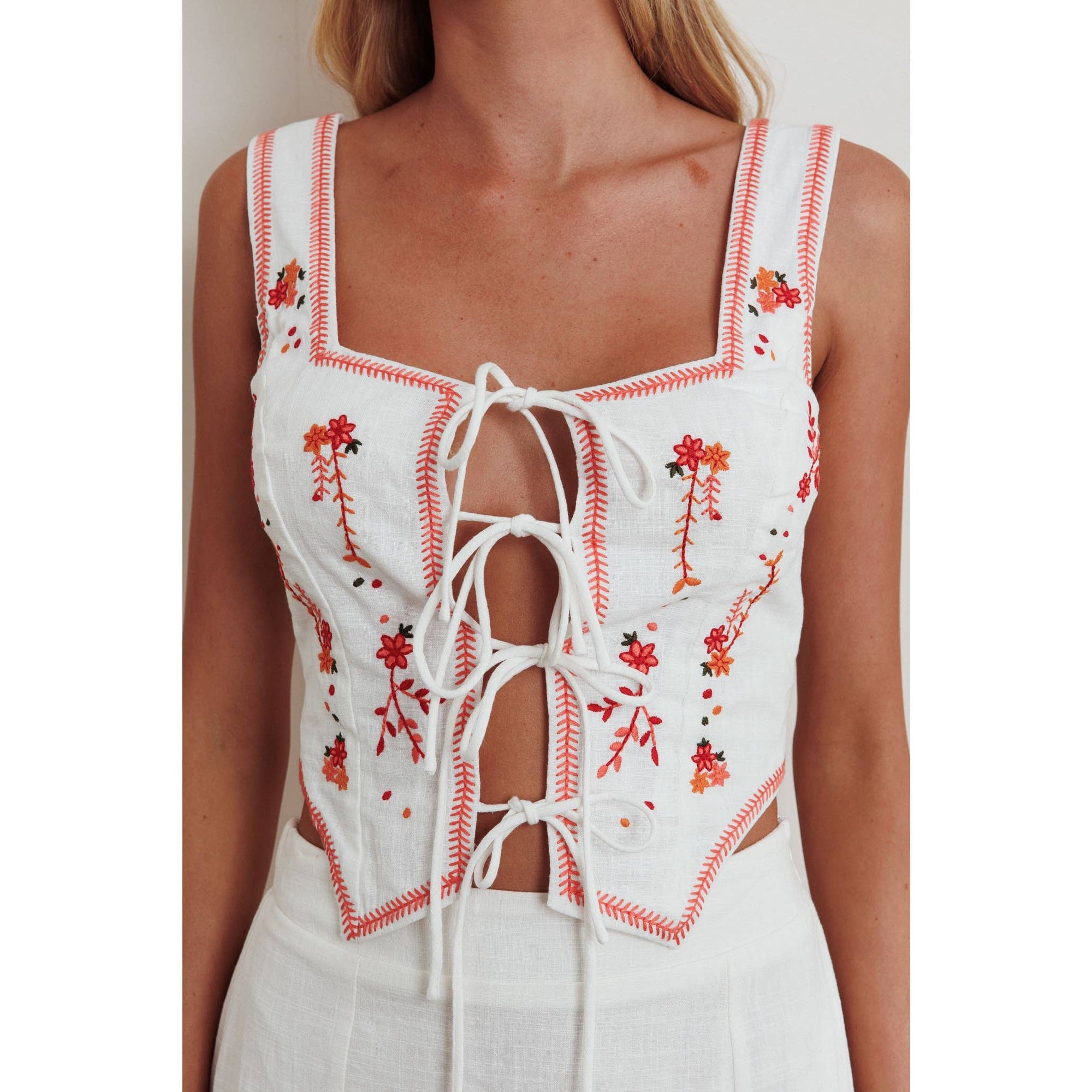 Tie Front Tank Top