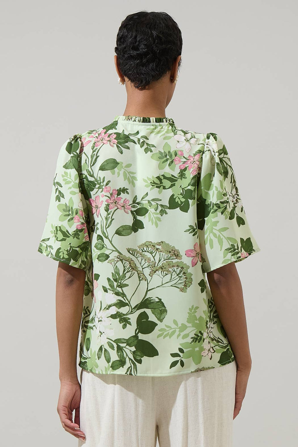 Zane Floral Bryn Button Blouse