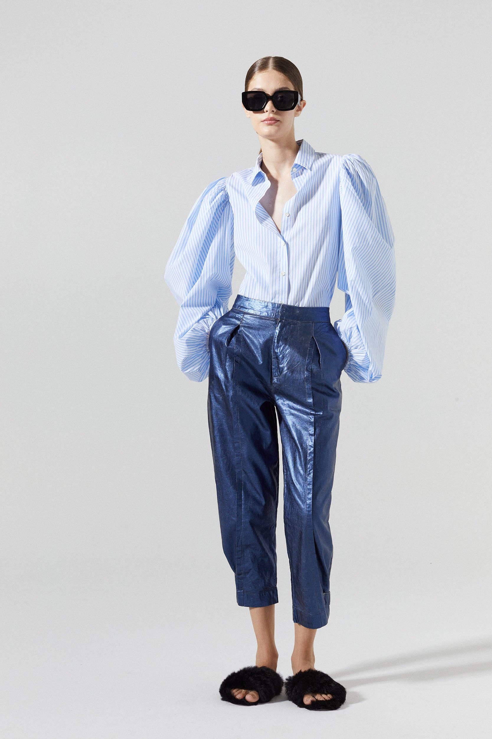 Samba Cotton Poplin Shirt - Stripes