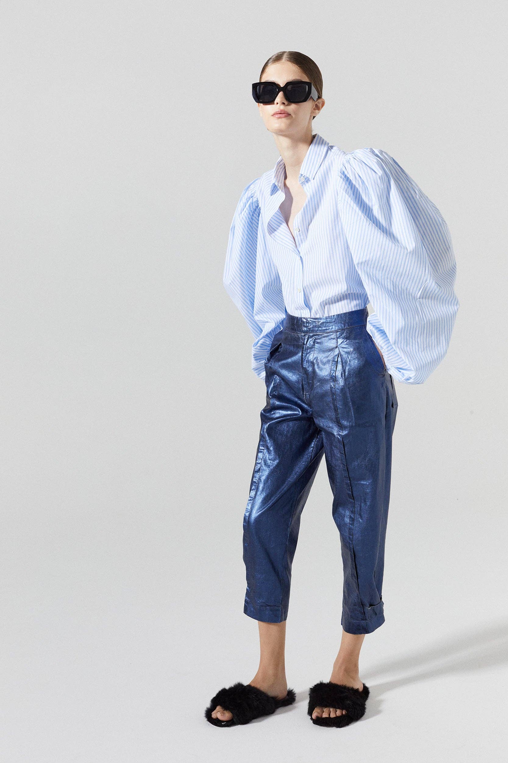 Samba Cotton Poplin Shirt - Stripes