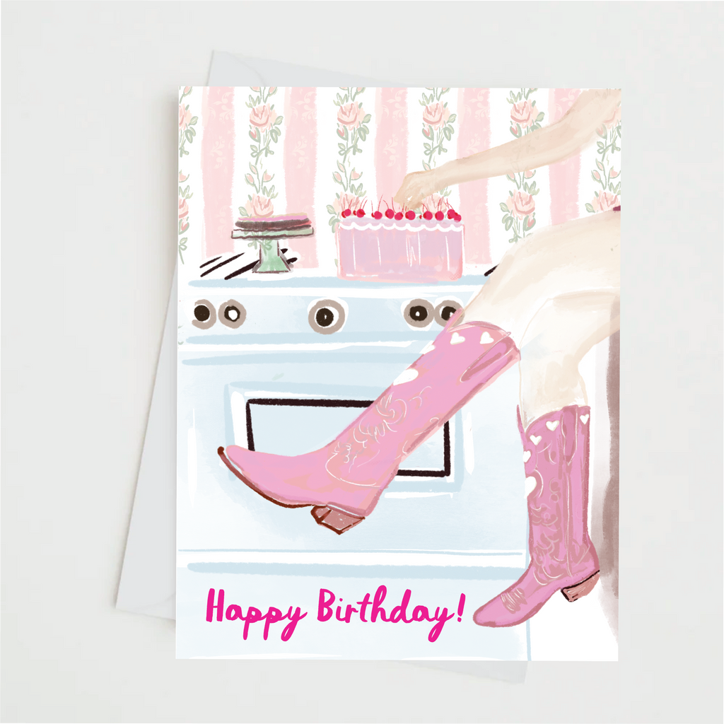 COWGIRL BIRTHDAY -Note Card