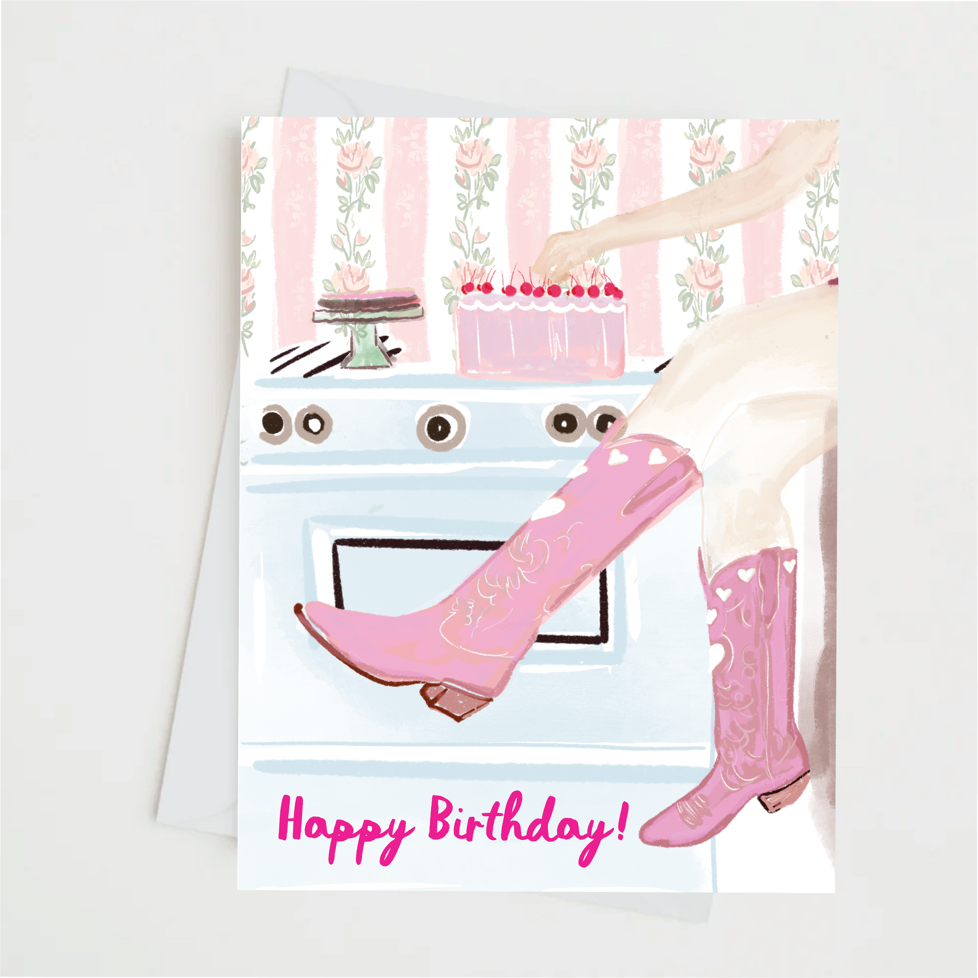 COWGIRL BIRTHDAY -Note Card