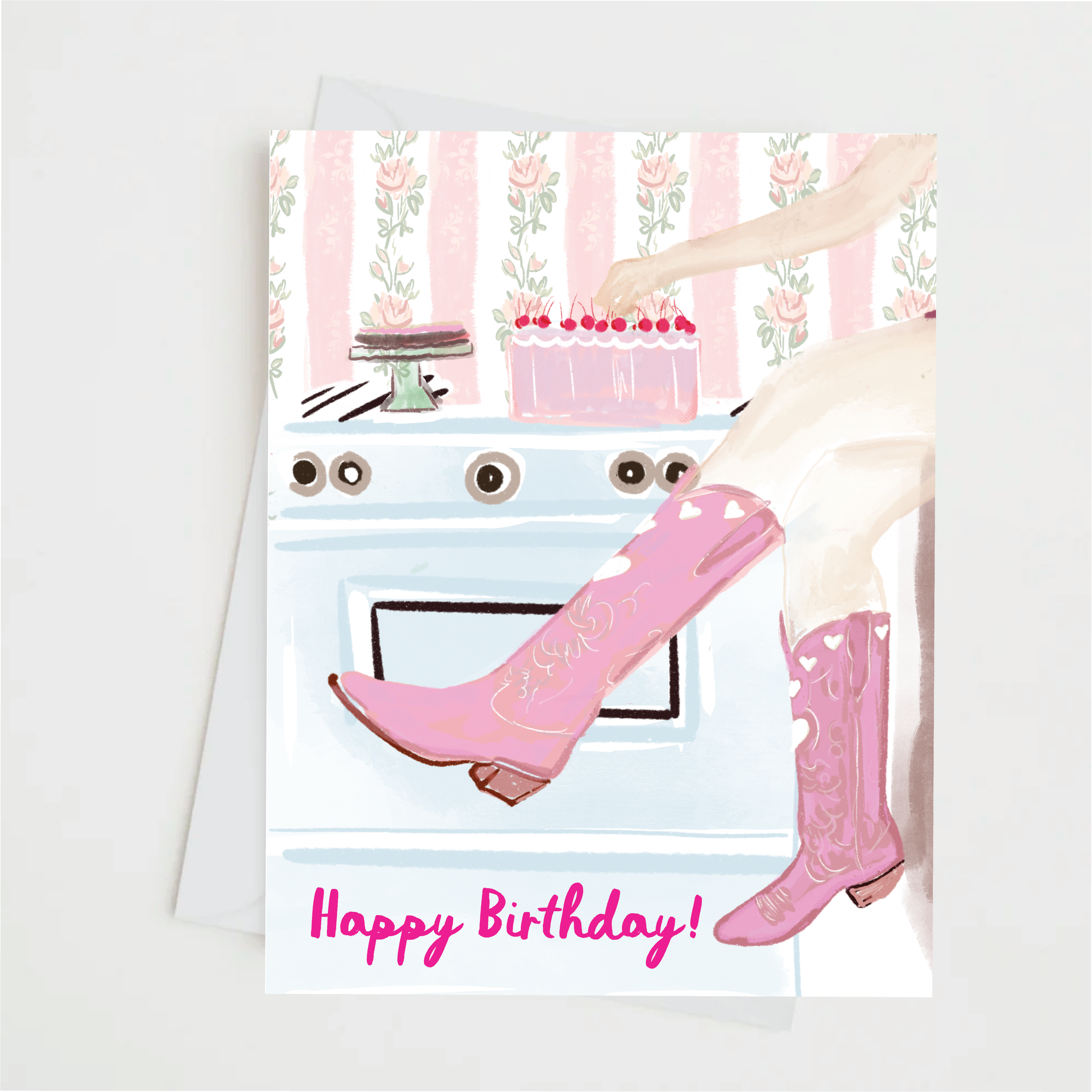 COWGIRL BIRTHDAY -Note Card