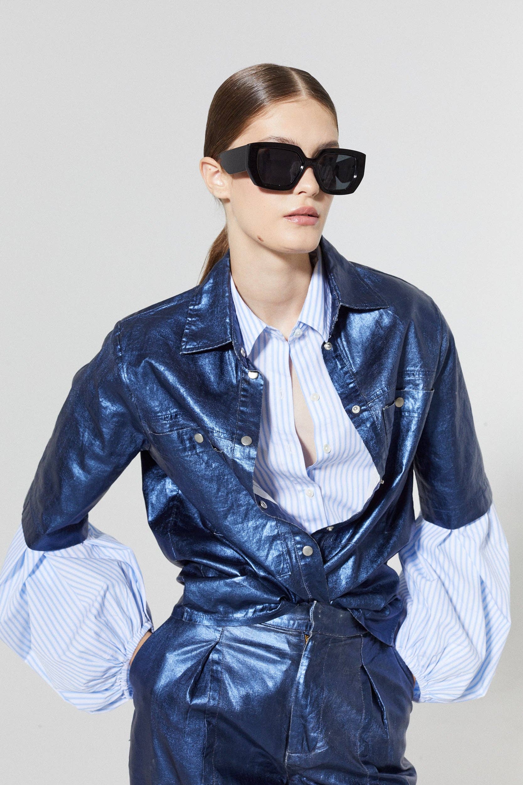 Samba Cotton Poplin Shirt - Stripes