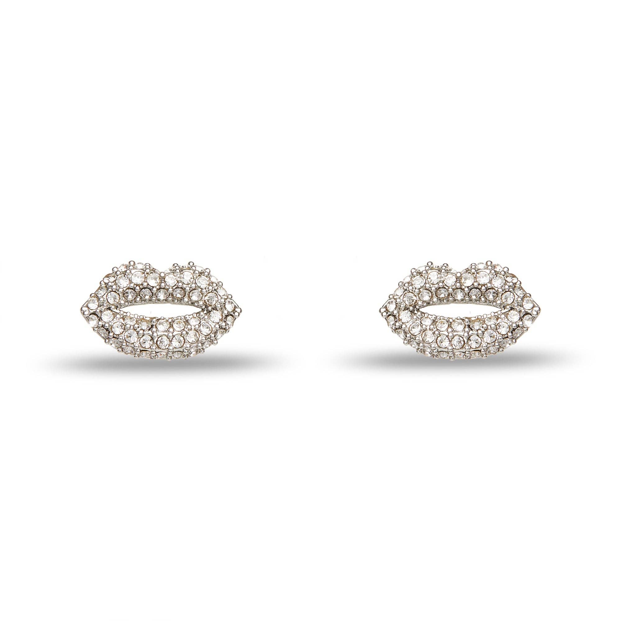 Marilyn Monroe Pave Studded Kiss Earrings