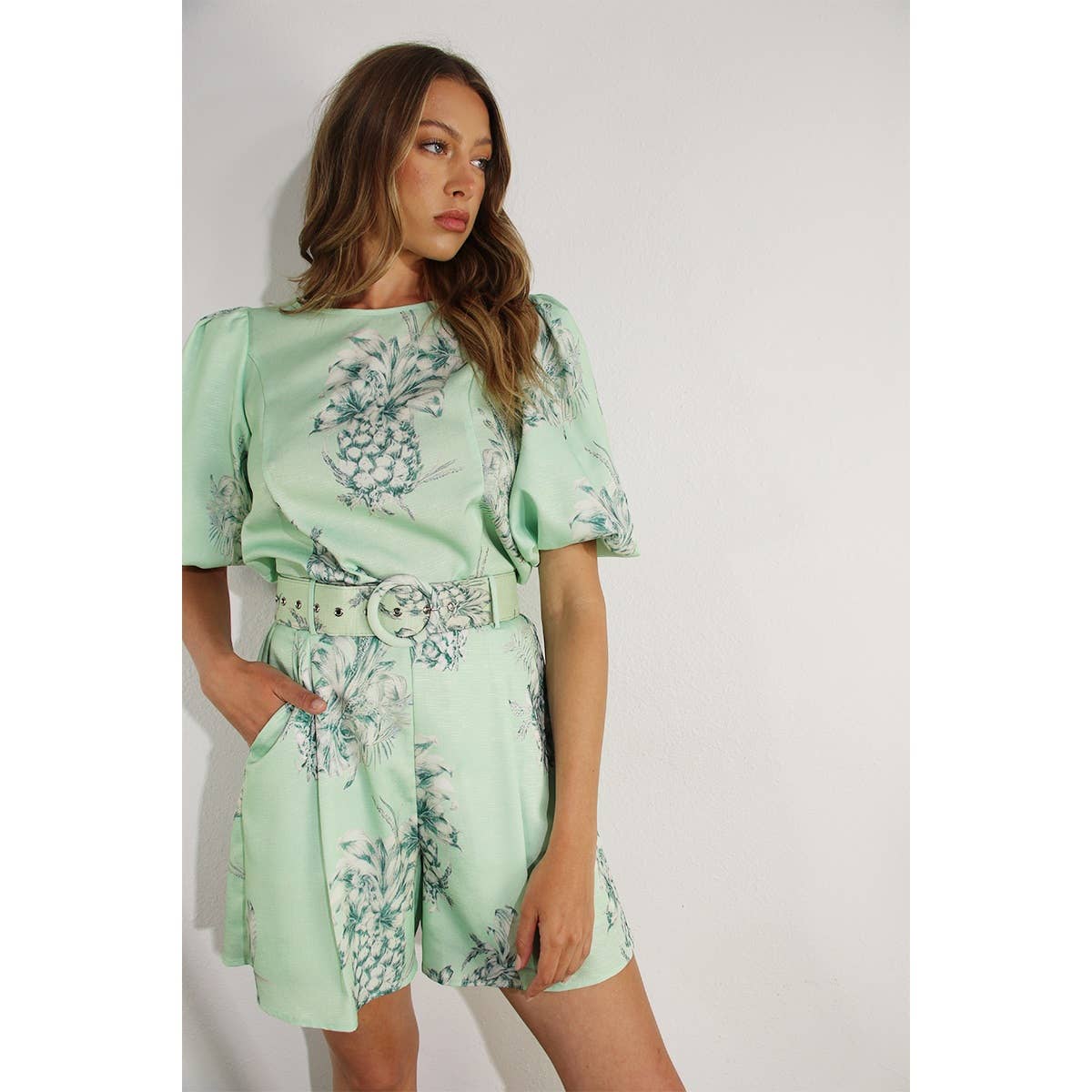 Linen Top & Short Set