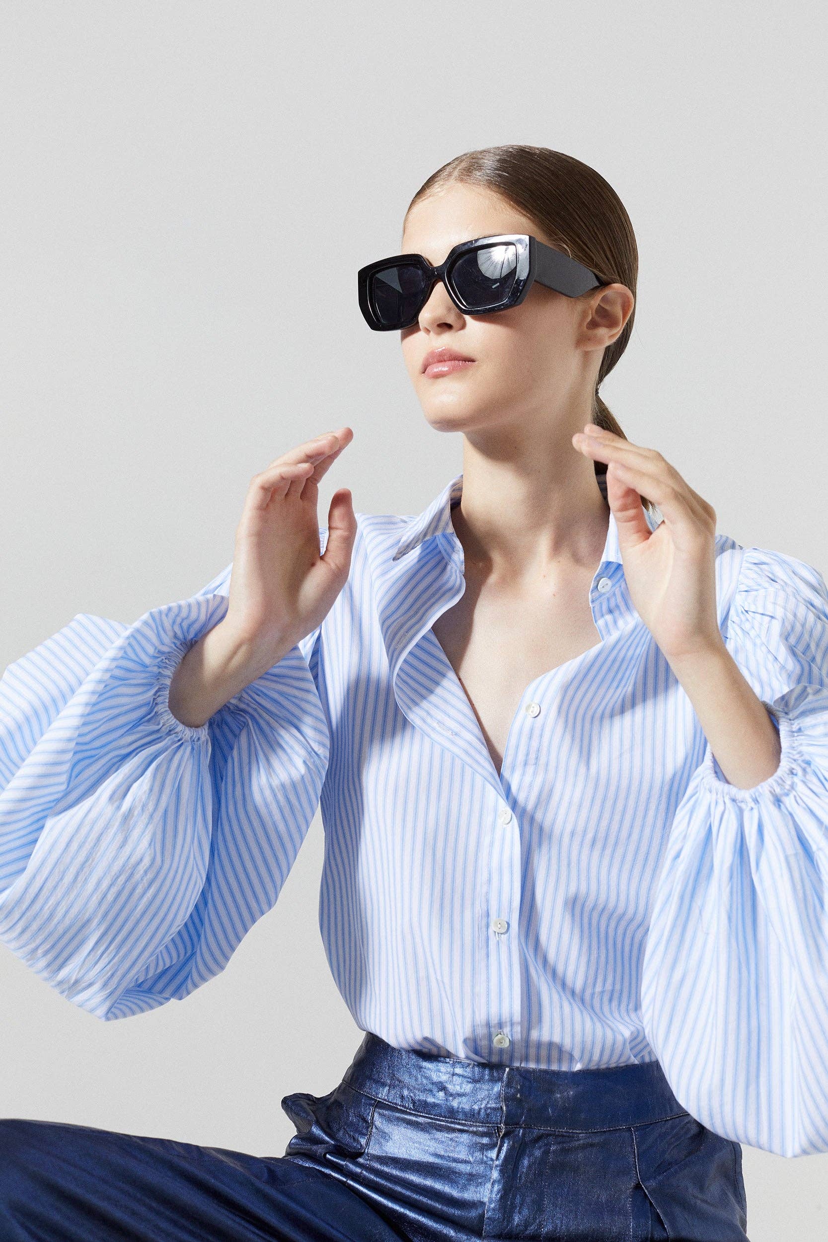 Samba Cotton Poplin Shirt - Stripes