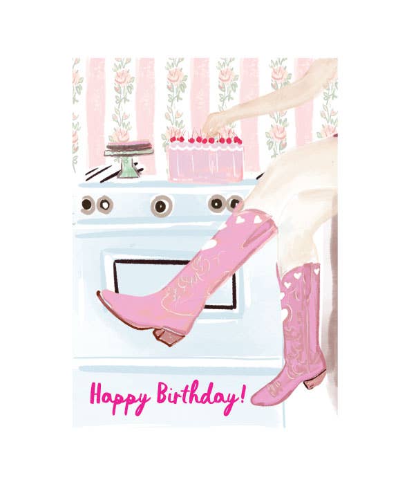COWGIRL BIRTHDAY -Note Card