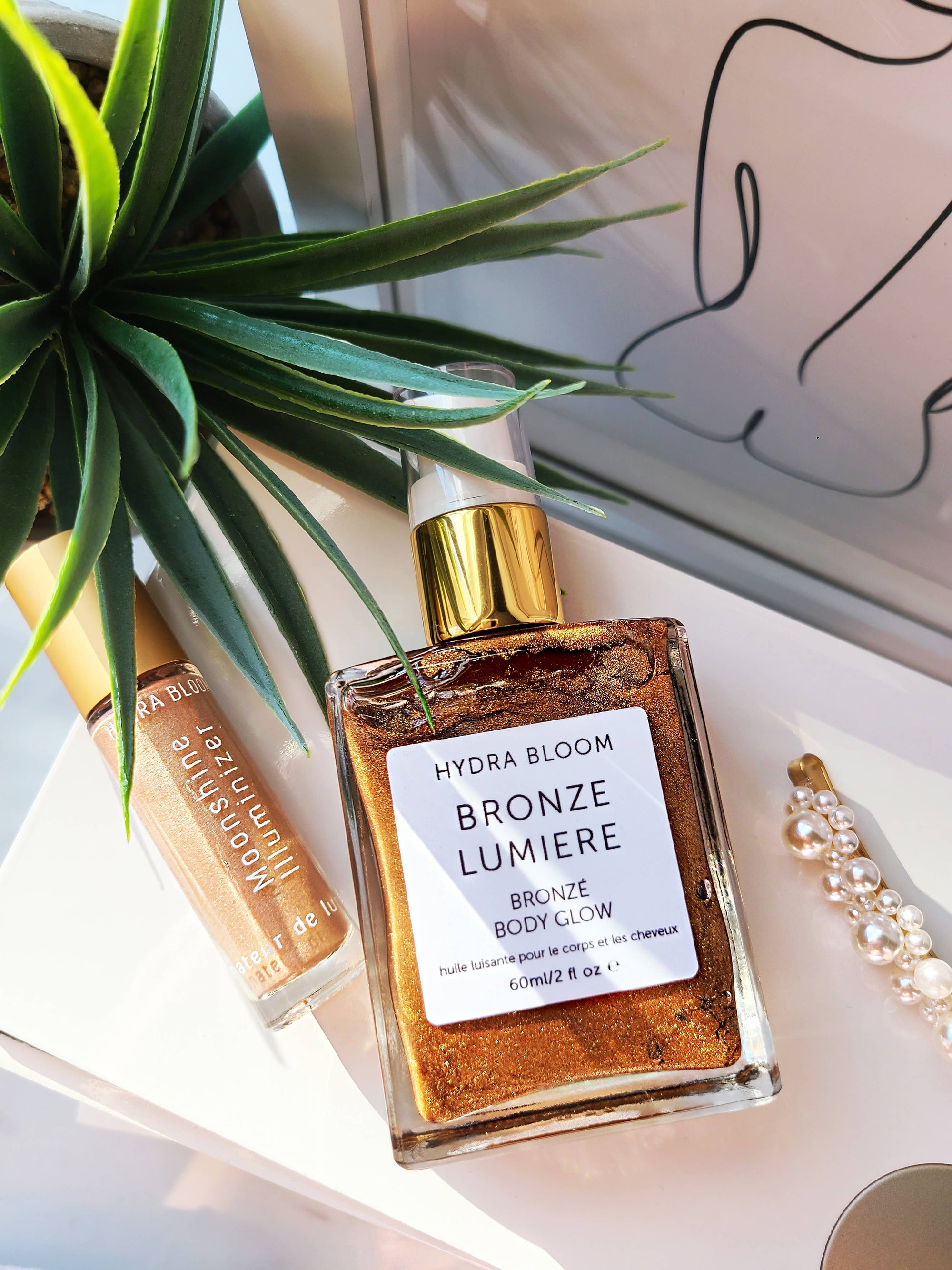 Bronze Shimmer Oil Lumiere  Body Glow 60ml| Summer Beach