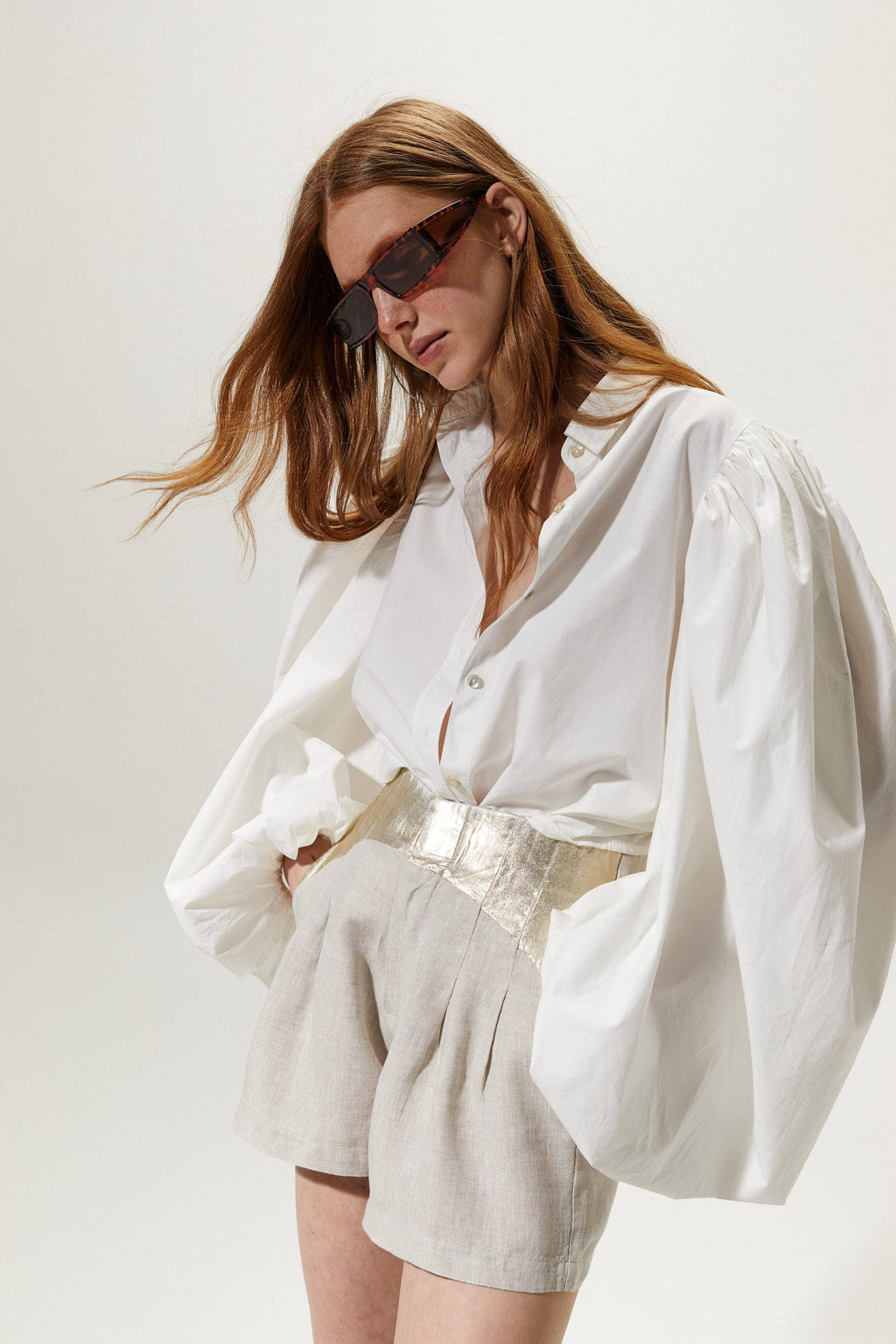 Samba Cotton Poplin Shirt - White