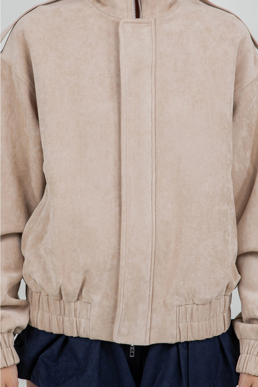 Suede Bomber Jacket