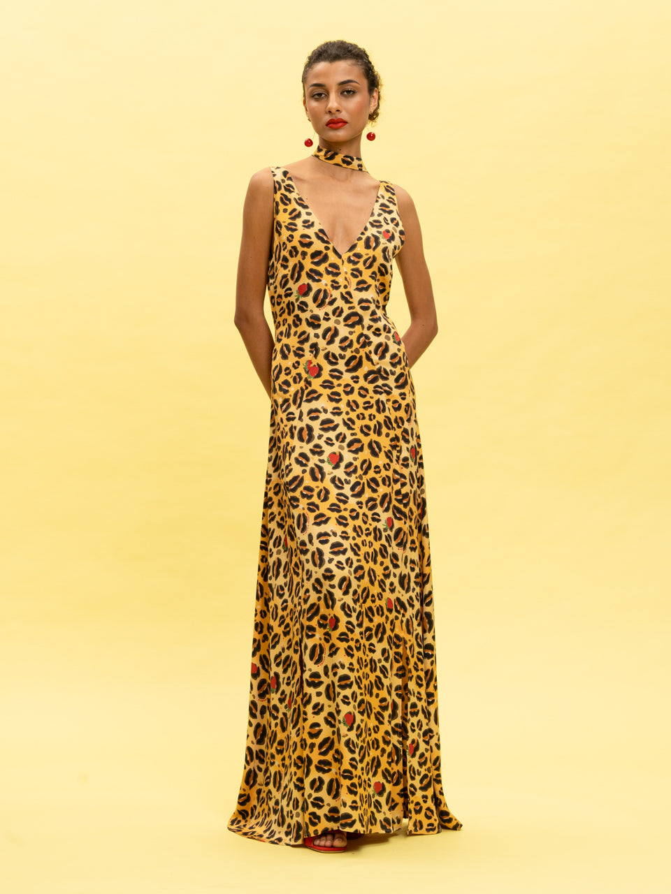 The Valentina Leopard Gown