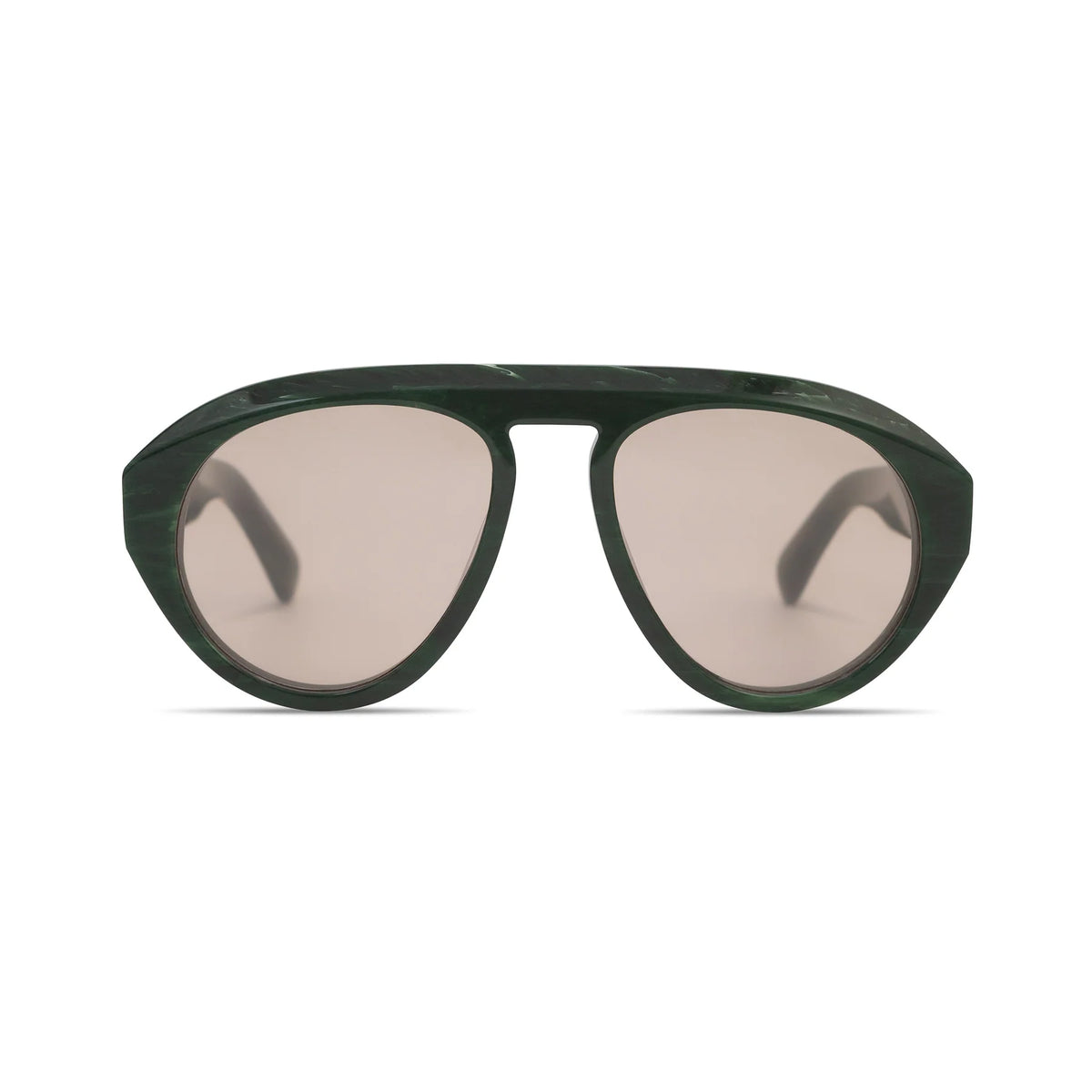 The Val Sunglasses in Green Tortoise