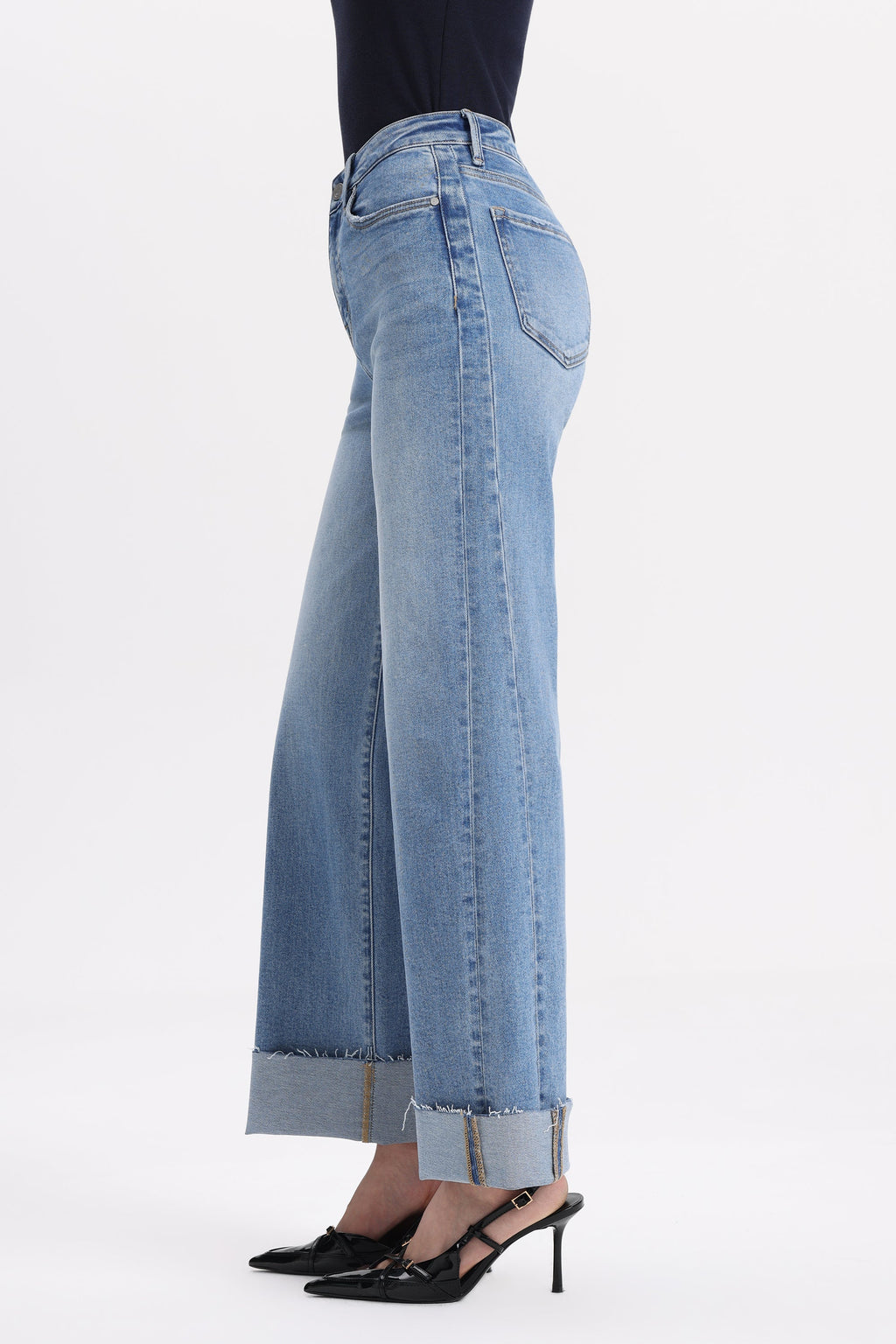 Classic High Rise Wide Leg Jeans