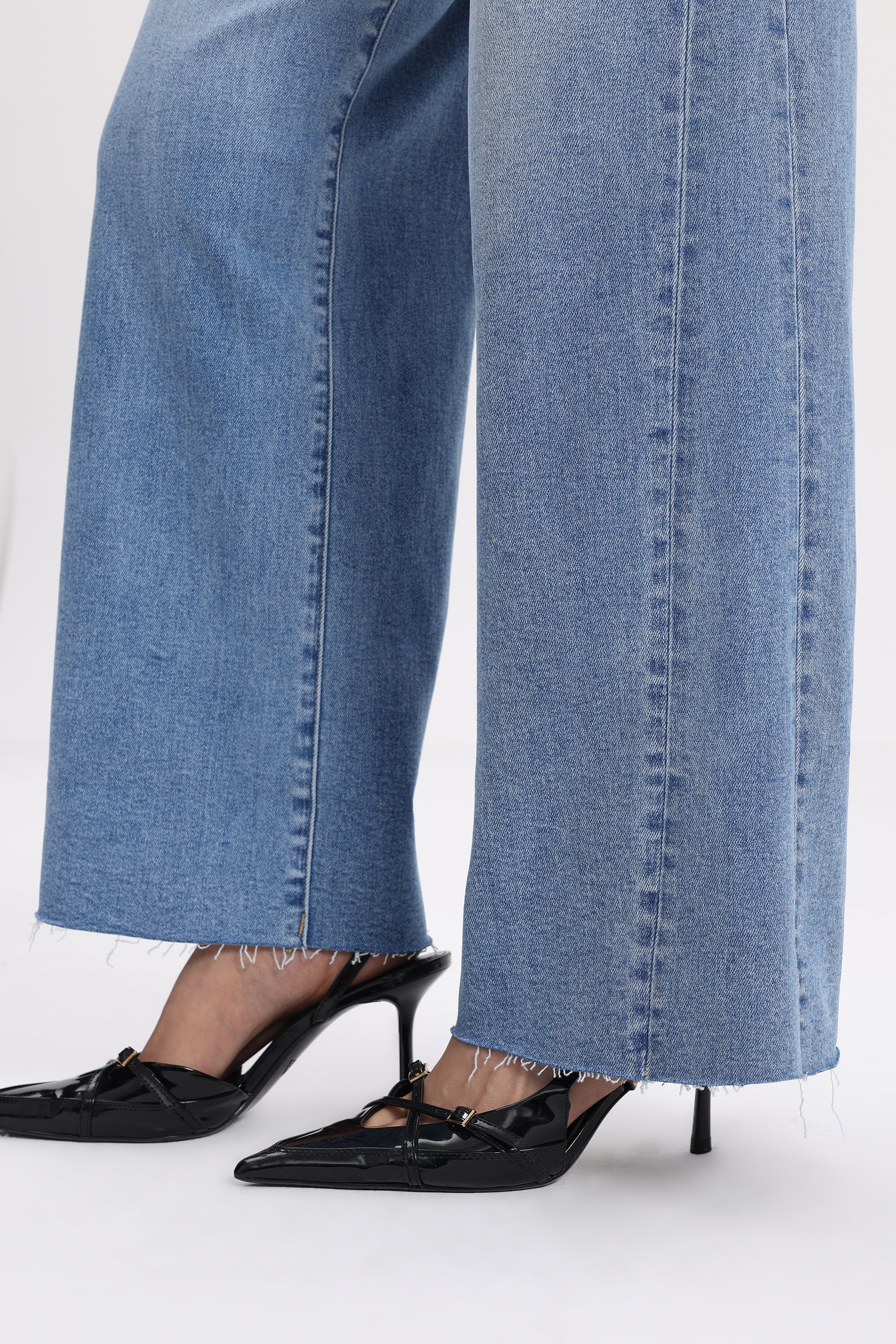 Classic High Rise Wide Leg Jeans